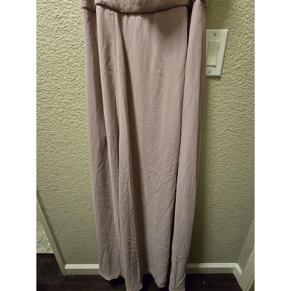 David's Bridal Celebrate DB Studio Chiffon Chianti Bridesmaids Dress SZ 14 - Picture 4 of 11